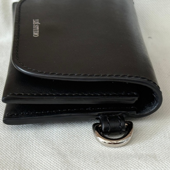 Lie Studio Black Leather Stella Wallet and Gaby Keychain - Picture 11 of 15